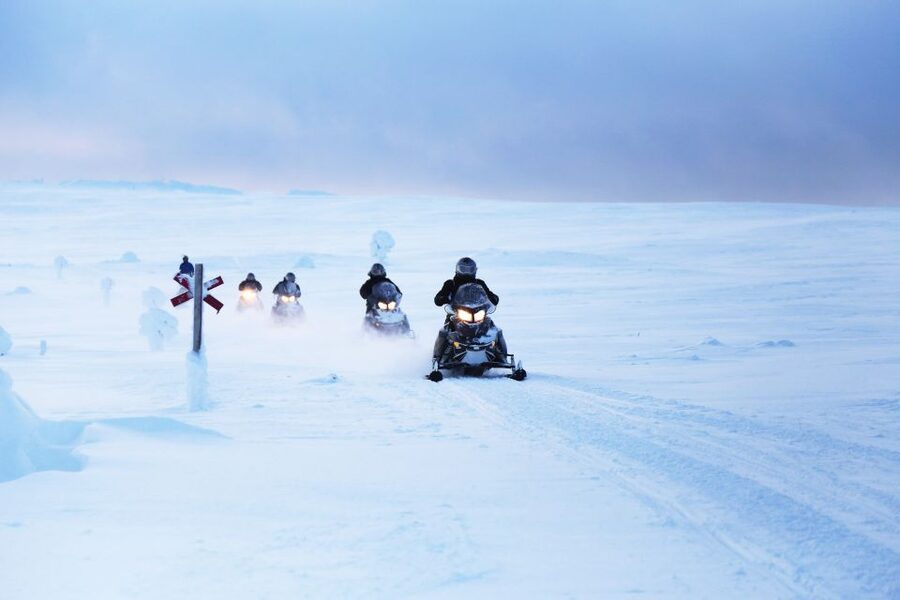 Levi: Snowmobiling Adventure - Learning to Handle a Snowmobile Safely