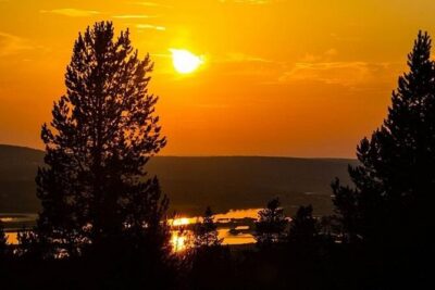 Midnight Sun ATV Ride During the Golden Hour from Rovaniemi