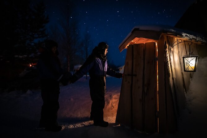 Northern lights tour to Lake Inari from Ivalo, Reindeers & Dinner - Dinner inside a Lappish teepee