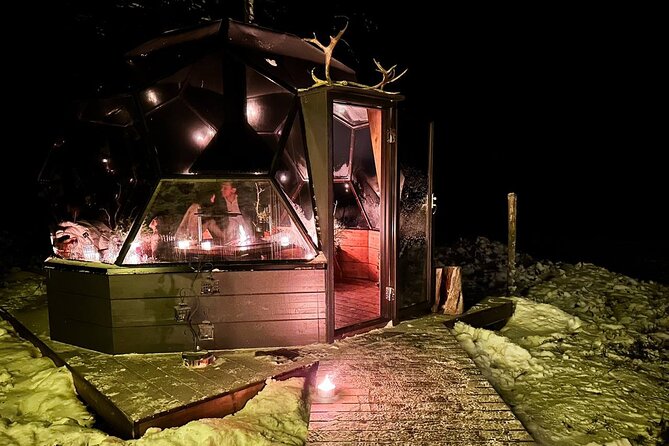 PRIVATE Glass Igloo Dinner Under Northern Lights - Who gets the best value?