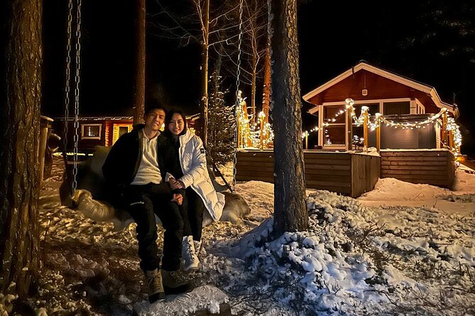 PRIVATE Northern Light Adventure by VIP Car and Snow Scooters - Leaving Rovaniemi for darker skies
