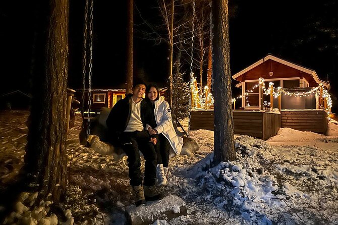 Private Northern Lights Expedition by Lapland's Experienced Team - A Finnish fire, sausages, and warm berry drink