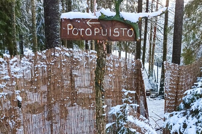 Reindeer Park & Horse Stables Safari - Warm food and a Finnish campfire stop