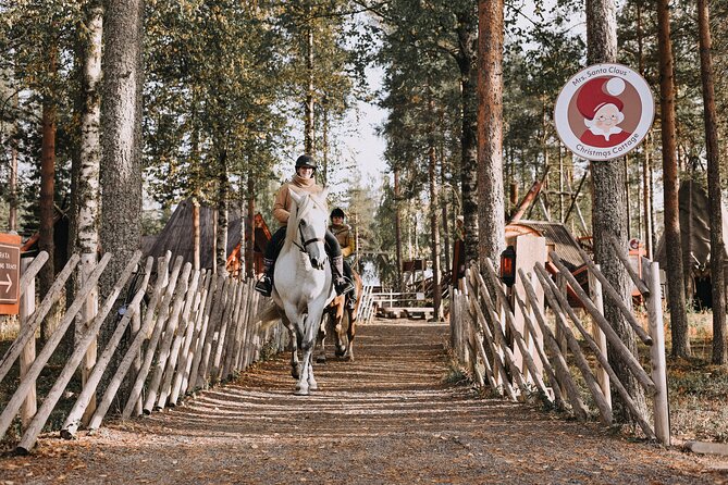 Riding Tour with Finnhorses at Santa Claus Village - The campfire finish with cookies and marshmallows