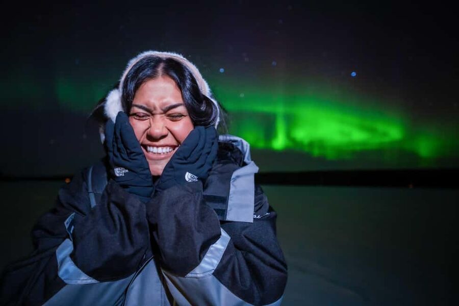 Rovaniemi: Discover the Northern Lights Photography Tour - Stop one: the first secret location