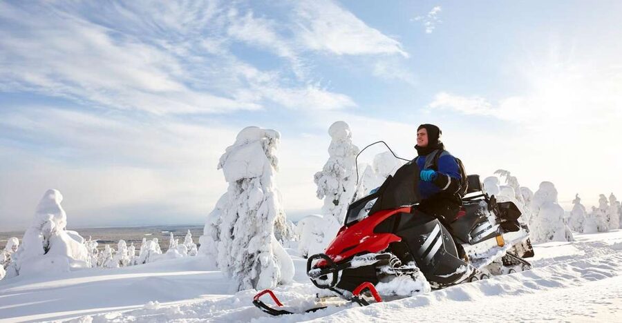 Rovaniemi: Guided Wilderness Snowmobile Ride - From Rovaniemi office to Arctic trail
