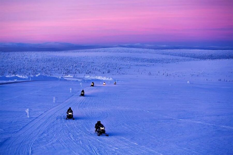 Rovaniemi: Half-Day Snowmobile & Ice Fishing Experience - The snowmobile ride through Lapland