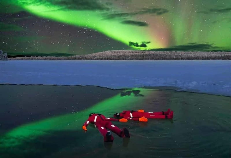 Rovaniemi: Ice Floating in Forest Lake with Aurora Borealis - Key points before you book