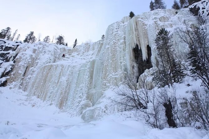 Rovaniemi: Korouoma Canyon & Frozen Waterfalls Tour with BBQ - Pickup, transport, and the small-group advantage