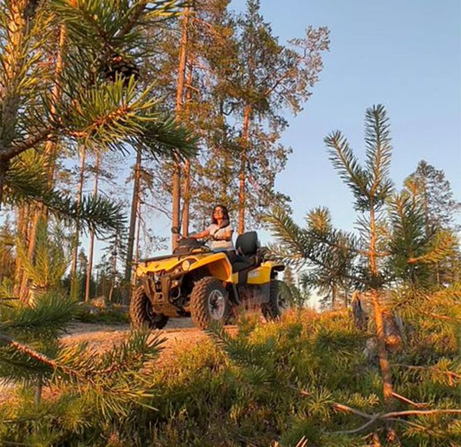 Rovaniemi: Midnight Sun, ATV Ride During The Golden Hour - Getting ready for the ATV: instruction before speed