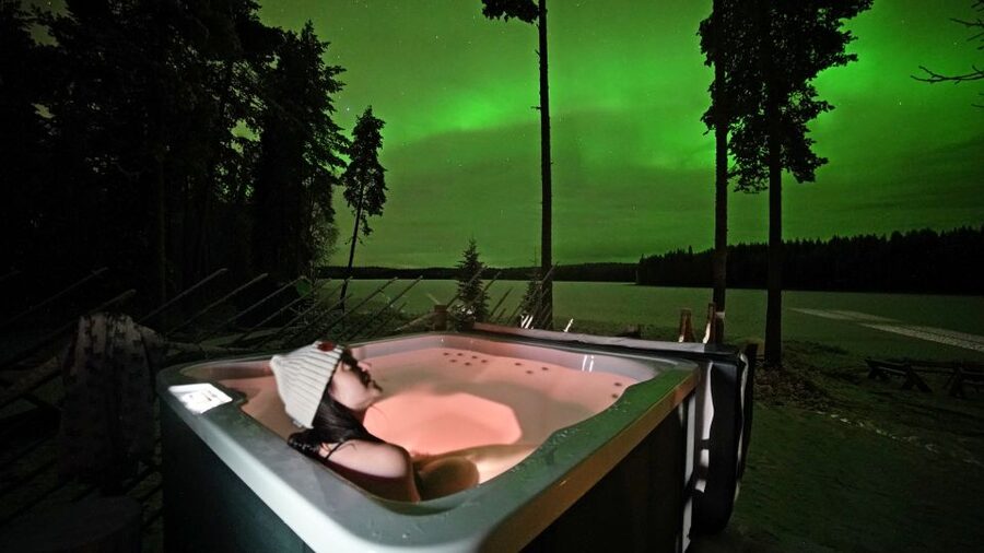 Rovaniemi: Private Sauna, Jacuzzi and Dinner - The Northern Lights question