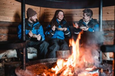 Snowmobile and Ice Fishing Adventure with Lunch