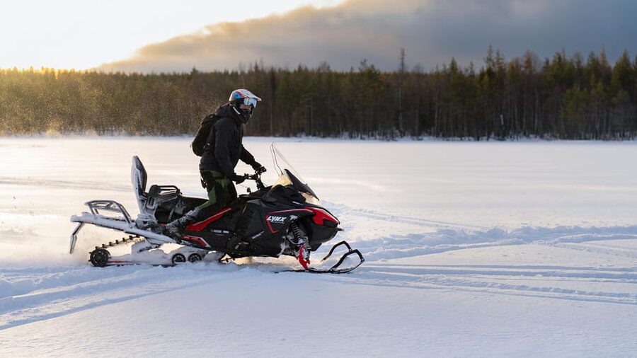 Rovaniemi: Snowmobile Safari, Reindeer & Husky Sleigh Ride - A quieter ride with Lapland’s reindeer