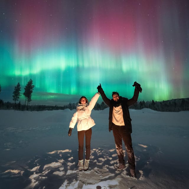 Rovaniemi: Unlimited Mileage and Hours Aurora Hunting Pro - The secret stop and what to expect there