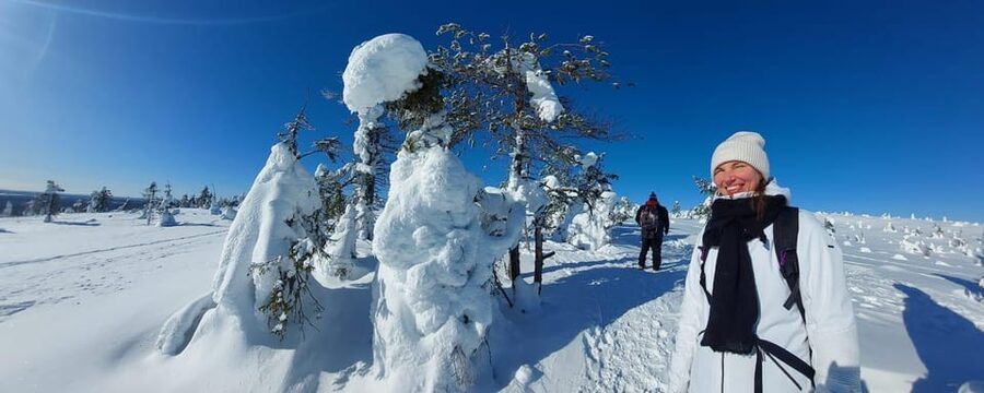 Ruka: Riisitunturi National Park with lunch. - The snack stop and fireside warmth