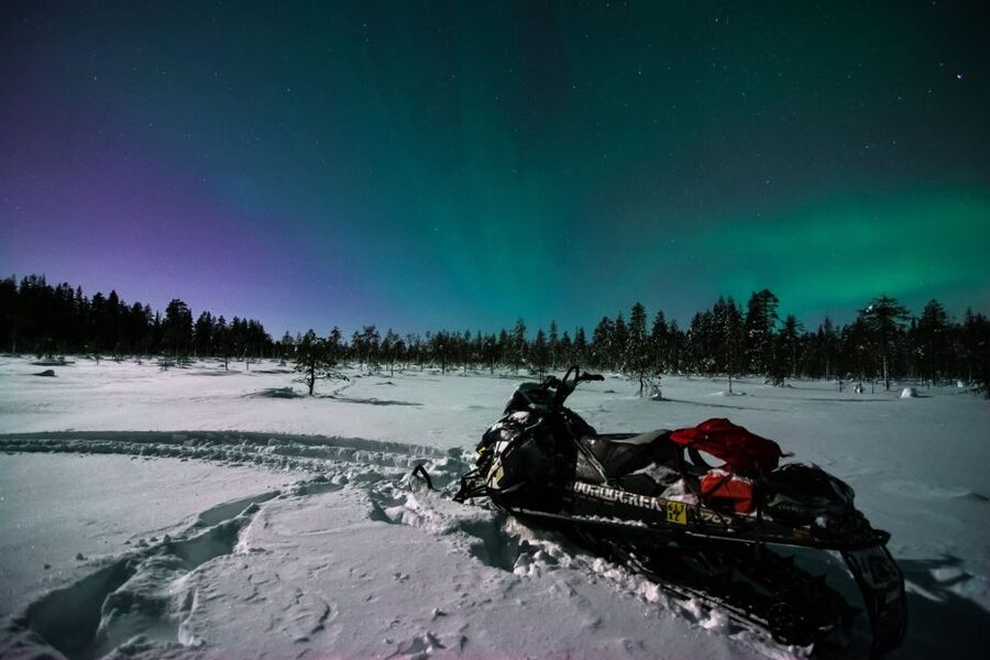 Saariselkä: Evening Snowmobile Tour with Fire & picnic - Leaving Saariselkä for the night