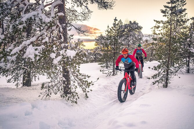 Scenic electric fat bike group ride in Rovaniemi - The final climb to Tottorakka lift station