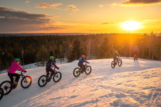 Scenic electric fat bike group ride in Rovaniemi - The descent is where the fun picks up