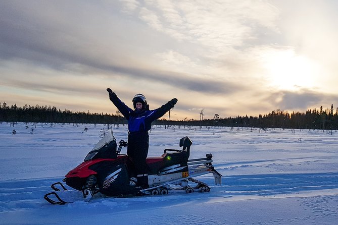 Snowmobile Driving - Morning start - Starting at Rovakatu 26 in central Rovaniemi