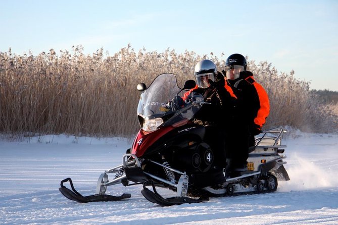 Snowmobile Safari in Helsinki Archipelago with Lunch - From Senate Square to the snowmobile base