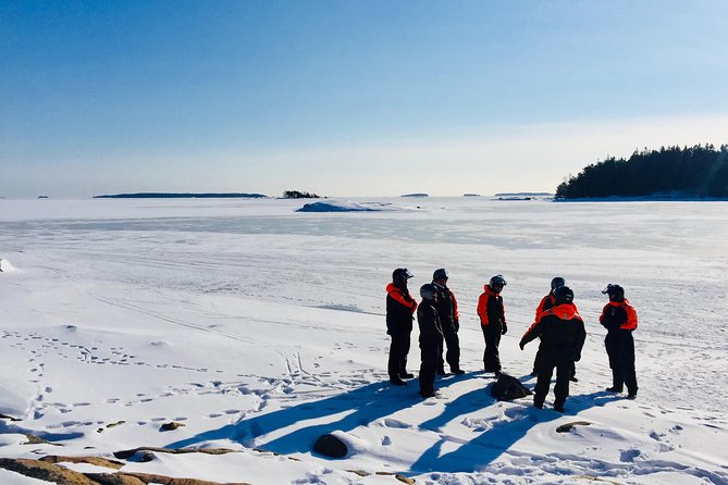 Snowmobile Safari in Helsinki Archipelago with Lunch - Riding through forests, fields, and frozen sea