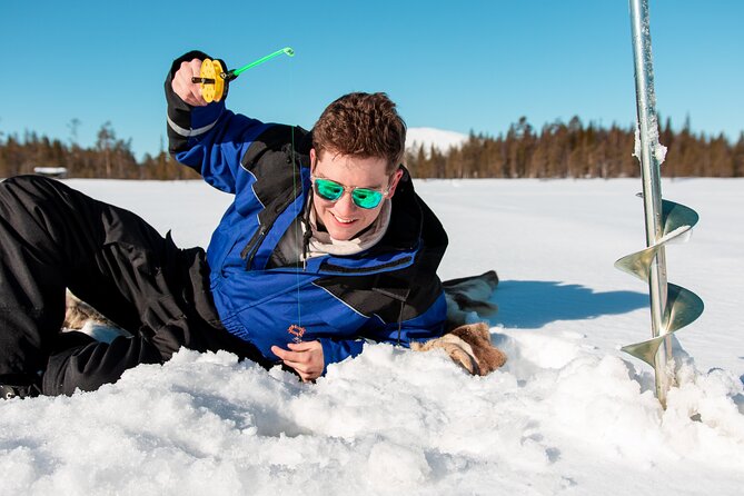 Snowmobile Safari with Ice Fishing and Outdoor Lunch in Levi - Soup Over an Open Fire in the Lapland Cold
