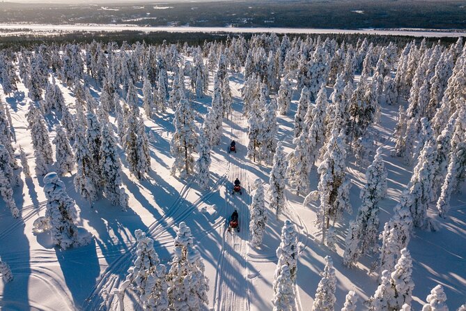 Snowmobiles and Huskies - Getting fitted at the safari office