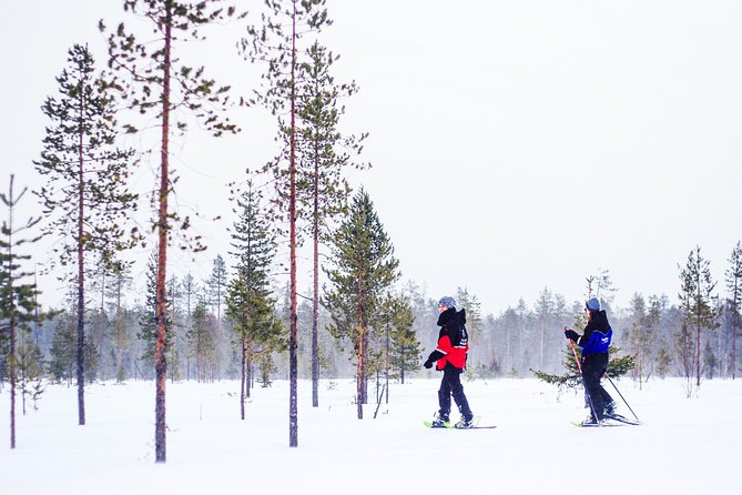 Snowshoe Trip for Ice Fishing from Kemi - A frozen lake and the quiet of ice fishing