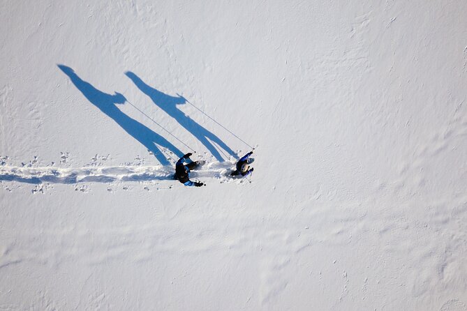 Snowshoe Walk to the Arctic Nature, Apukka Resort Rovaniemi - Crossing a frozen lake, when conditions allow