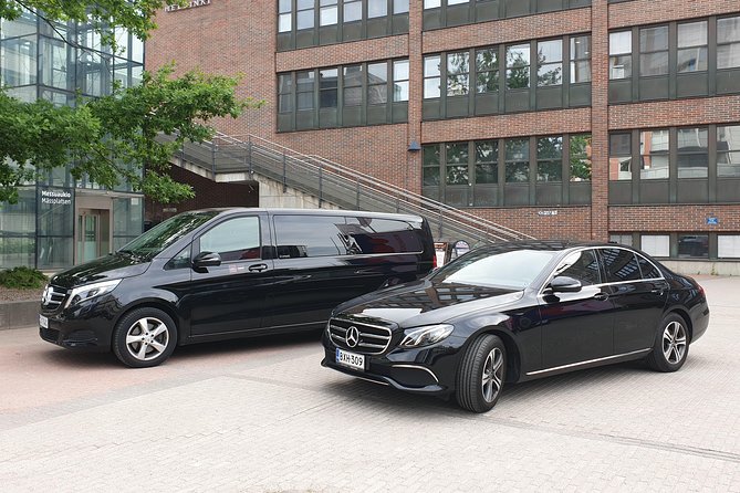 VIP Airport transfers in Helsinki region - Choosing between the Mercedes V-Class and E-Class