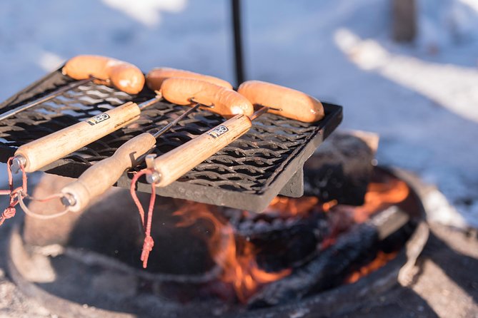 Wilderness Survival Tour - Winter - The campfire stop and Finnish comfort food